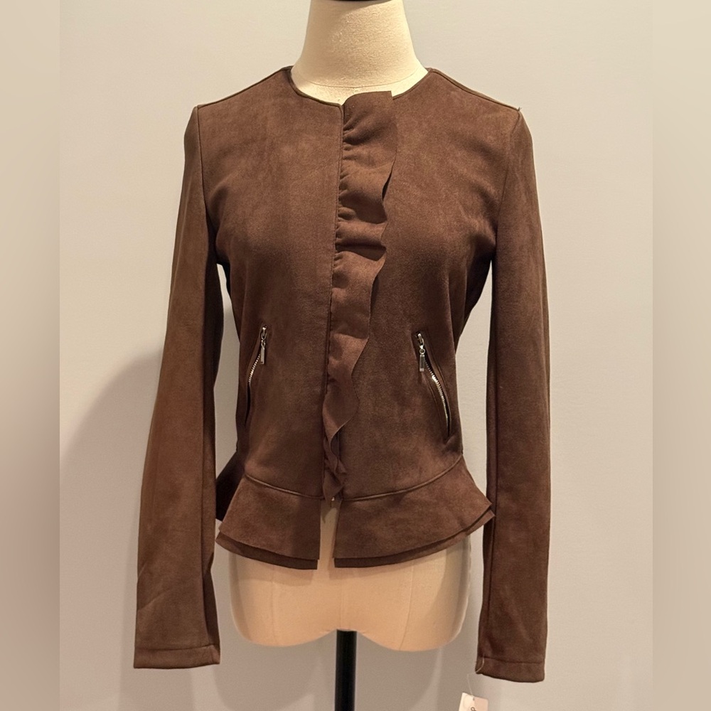 Dressbarn Ruffled Blazer